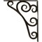 Ekena Millwork Tristan Wrought Iron Bracket, (Triple center brace), Antiqued Warm Silver 2"W x 12"D x 15"H BKTM02X12X15TTNAWS - alternate 2